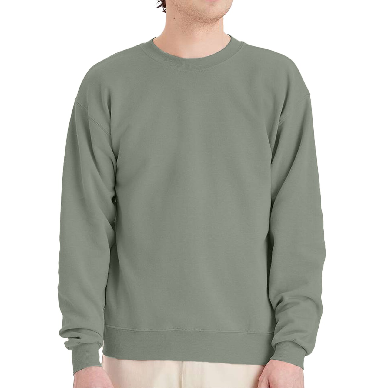 Hanes EcoSmart Unisex Crewneck Sweatshirt P160 Cotton-Poly Blend Fleece for Crafts